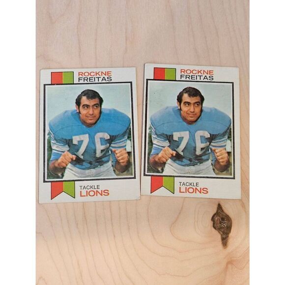 2 - 1973 Topps #351 Rockne Freitas Detroit Lions Football - Picture 1 of 5